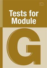 טסט פור מודול TEST FOR MODULE G