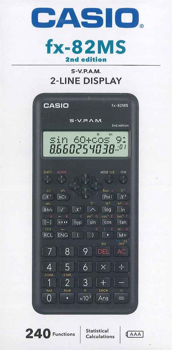 ‏מחשבון מדעי FX82MS Casio
