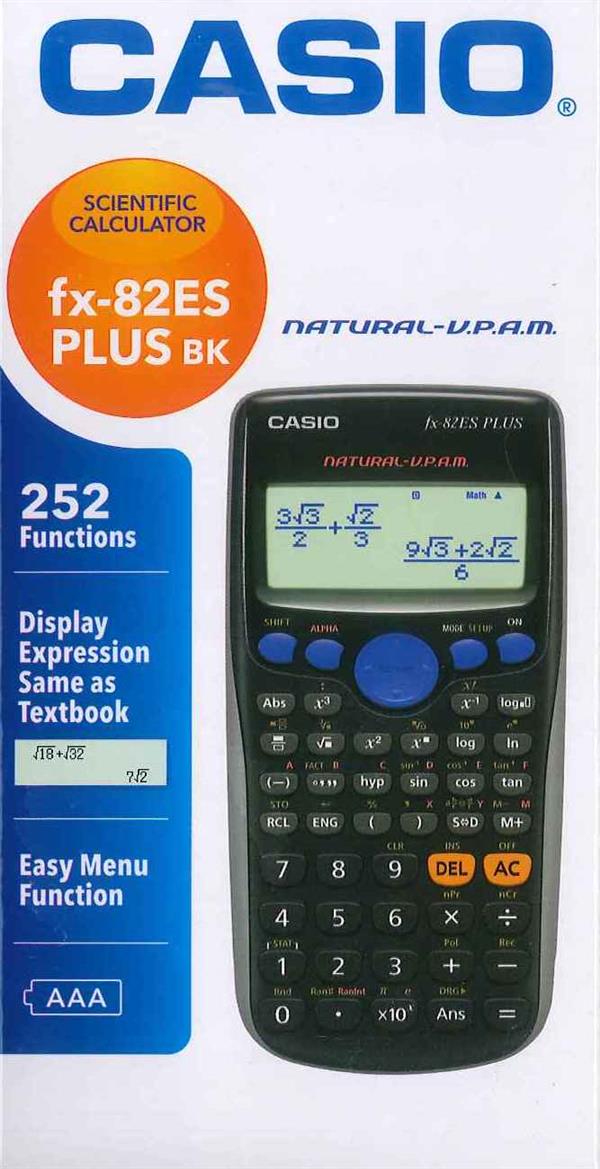 ‏מחשבון מדעי FX82ES PLUS bk Casio	