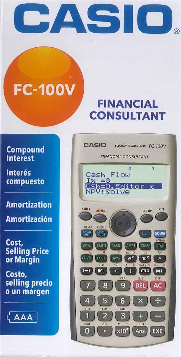 ‏מחשבון מדעי פיננסי FC100V Casio	