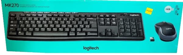 סט אלחוטי מקלדת ועכבר logitech MK270